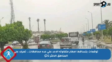 توقعات بتساقط أمطار متفاوتة الأحد على عدة محافظات.. تعرف على المناطق الأكثر تأثرًا